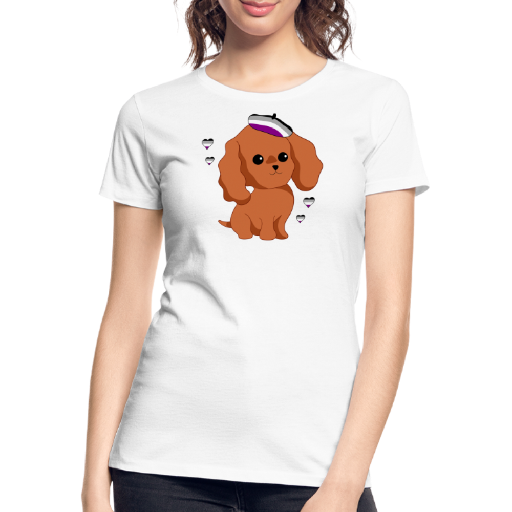 Cute Asexual Dog "Frauen" T-Shirt - Weiß