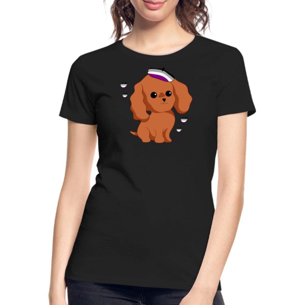 Cute Asexual Dog "Frauen" T-Shirt - Schwarz