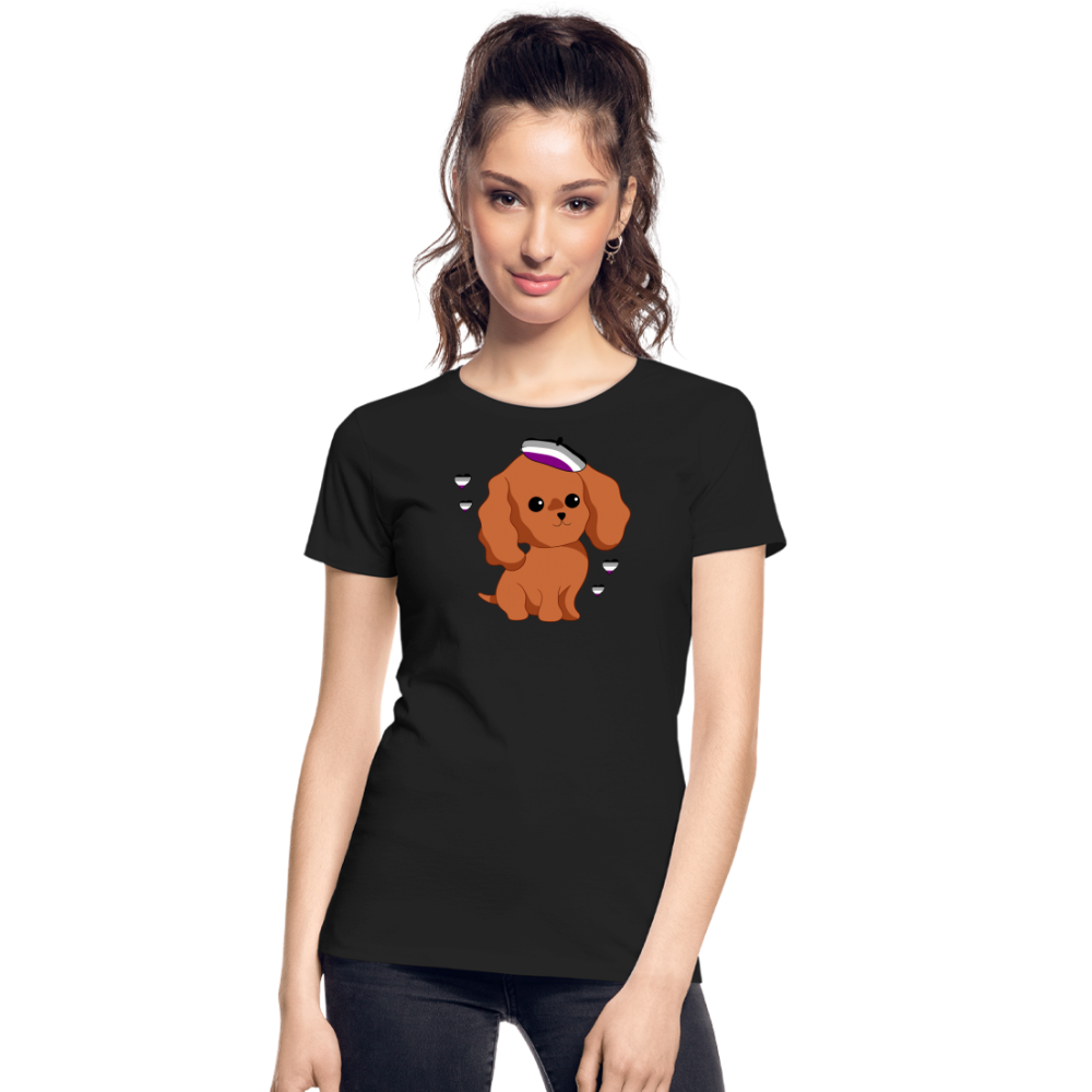 Cute Asexual Dog "Frauen" T-Shirt - Schwarz