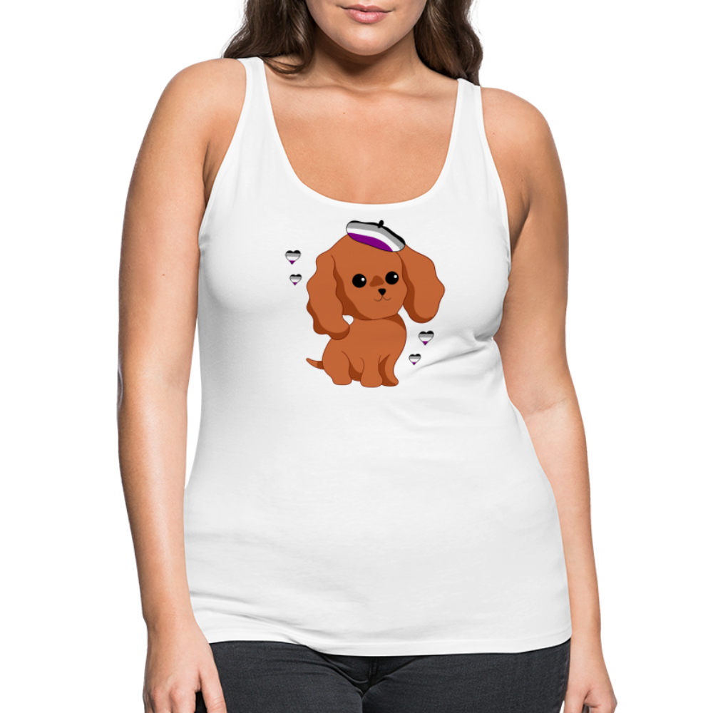 Cute Asexual Dog "Frauen" Tank Top - Weiß