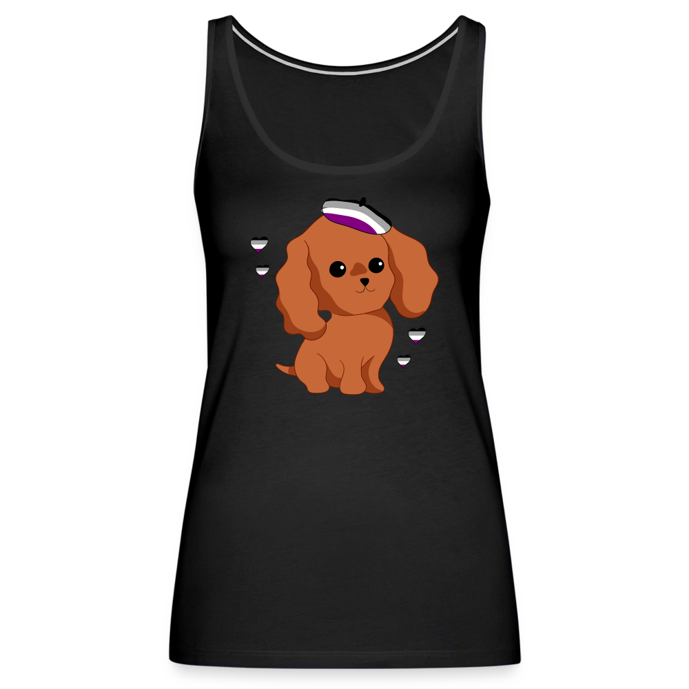 Cute Asexual Dog "Frauen" Tank Top - Schwarz