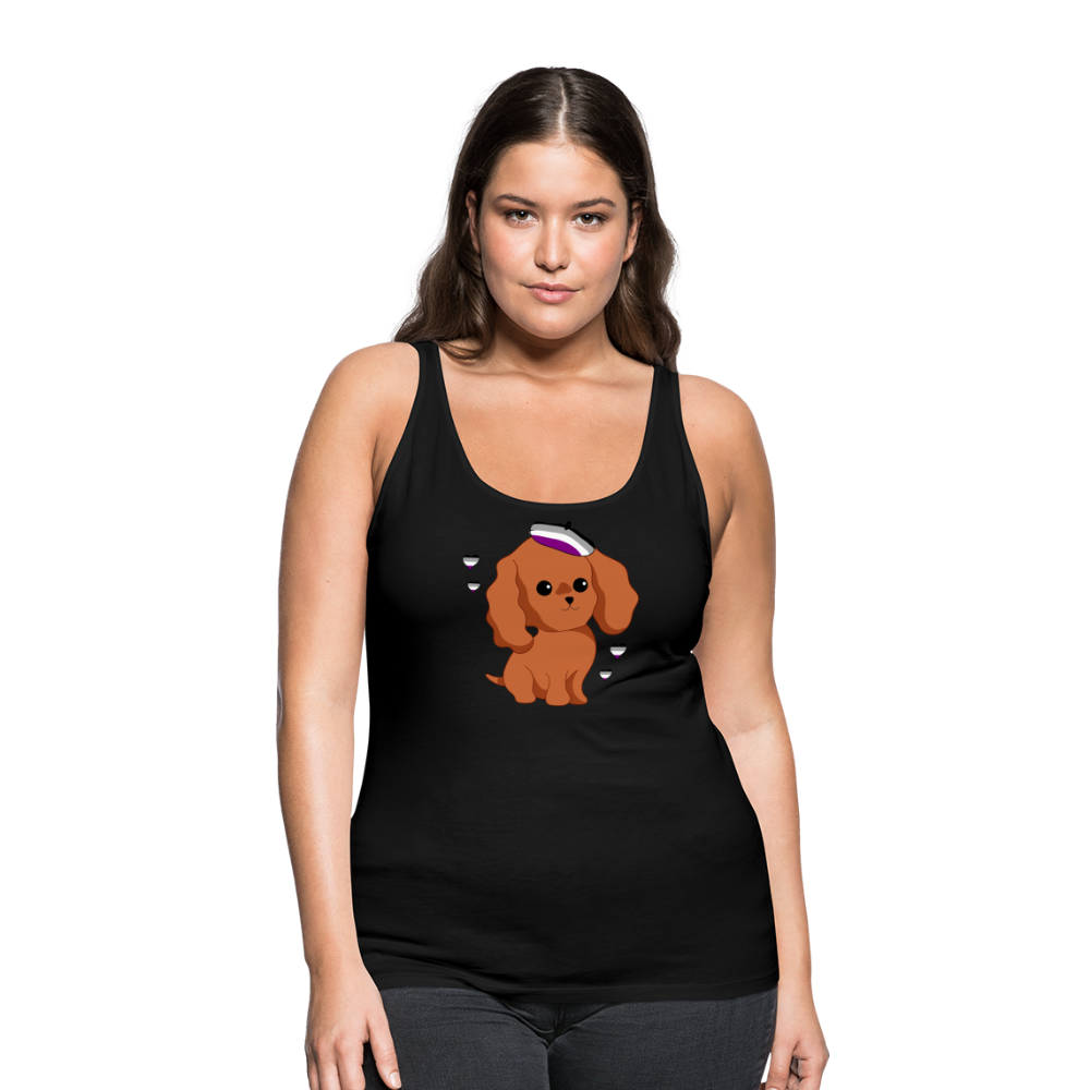 Cute Asexual Dog "Frauen" Tank Top - Schwarz