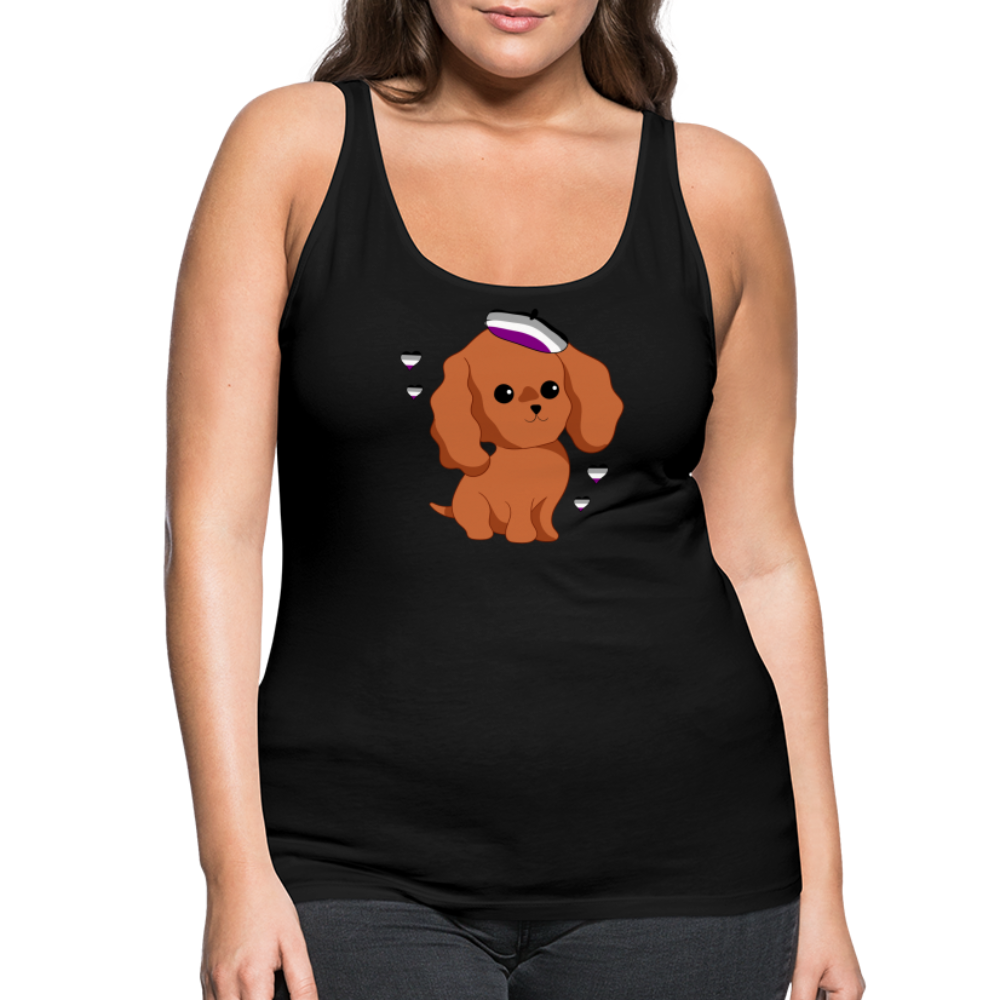 Cute Asexual Dog "Frauen" Tank Top - Schwarz