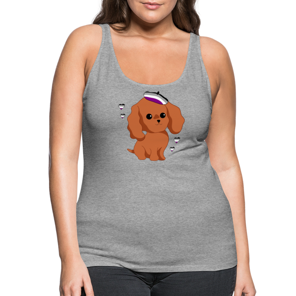 Cute Asexual Dog "Frauen" Tank Top - Grau meliert