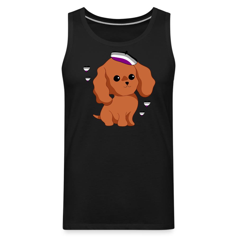 Cute Asexual Dog "Männer" Tank Top - Schwarz