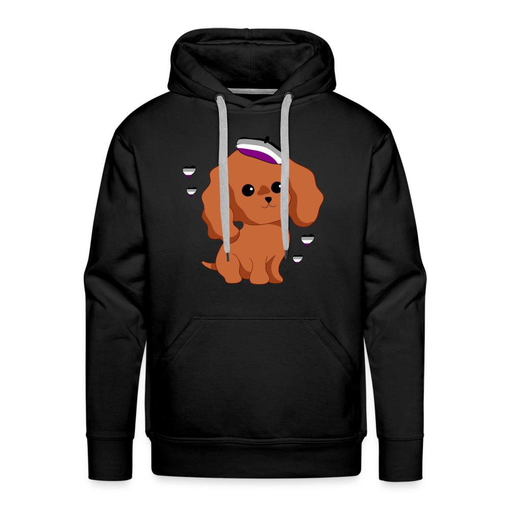 Cute Asexual Dog "Männer" Hoodie - Schwarz