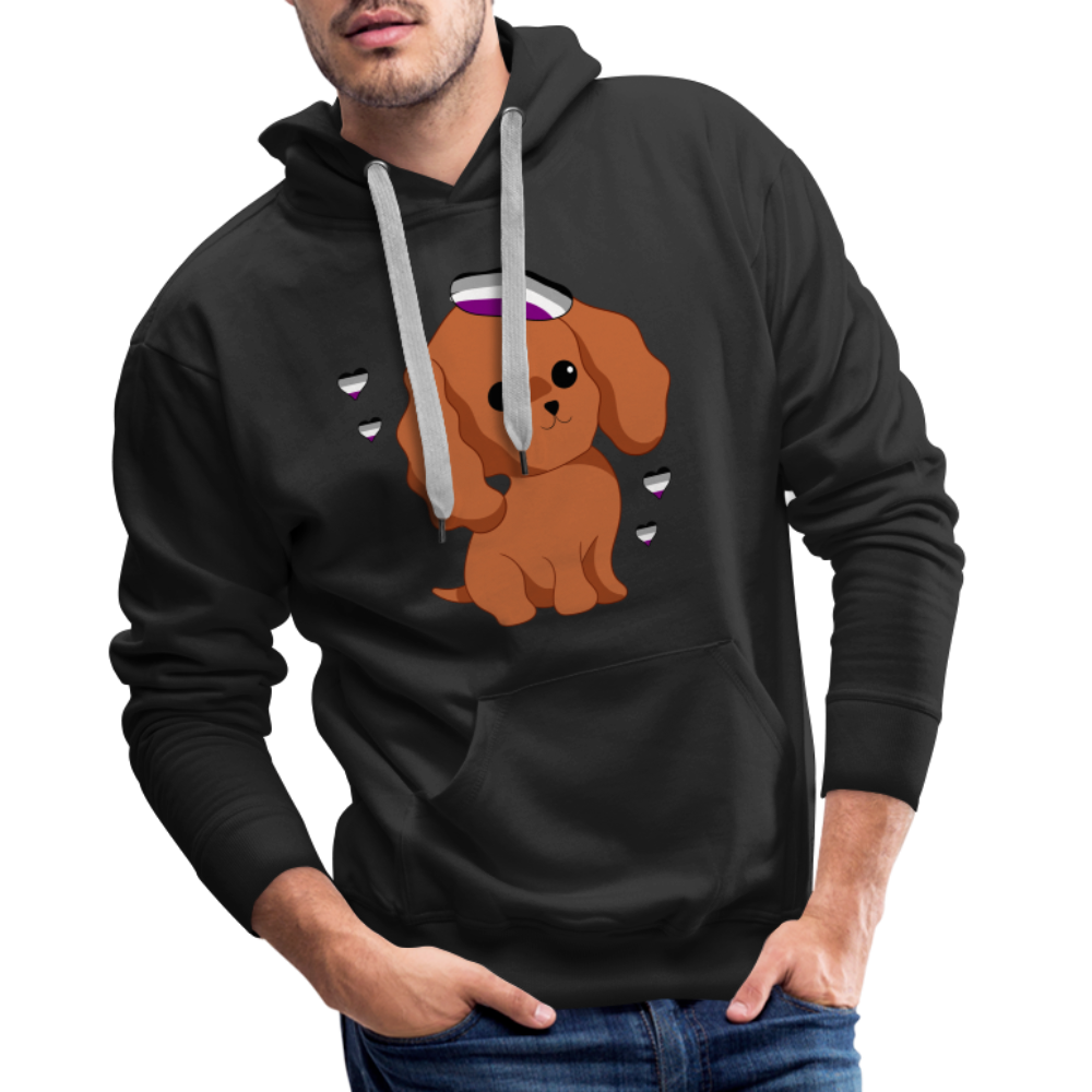 Cute Asexual Dog "Männer" Hoodie - Schwarz