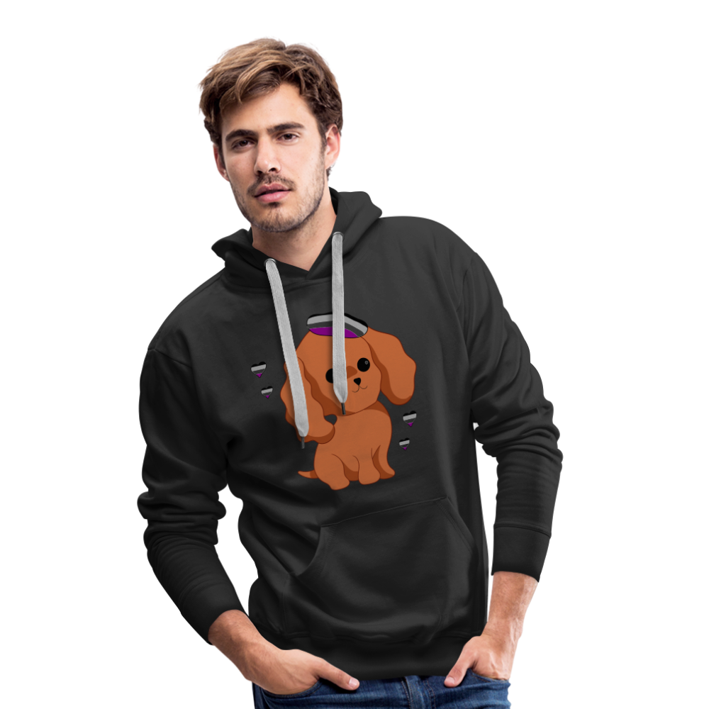 Cute Asexual Dog "Männer" Hoodie - Schwarz