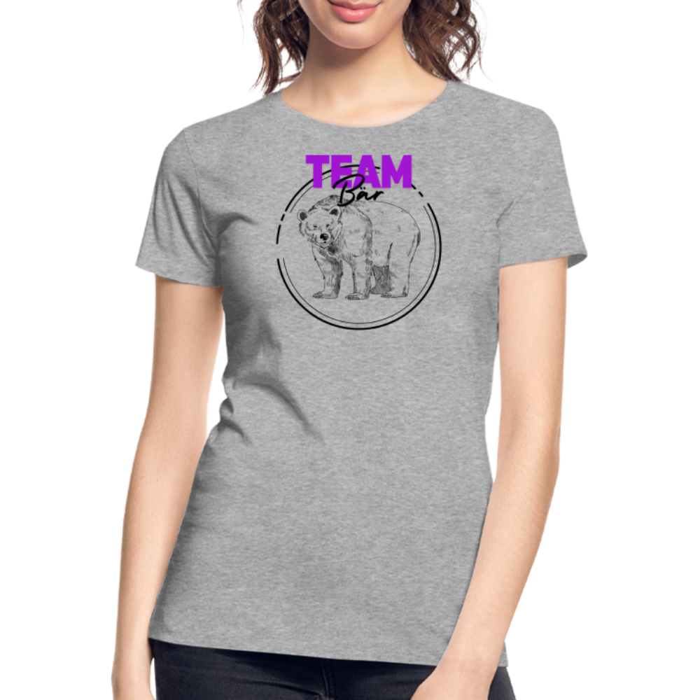 Team Bär "Frauen" T-Shirt - Grau meliert