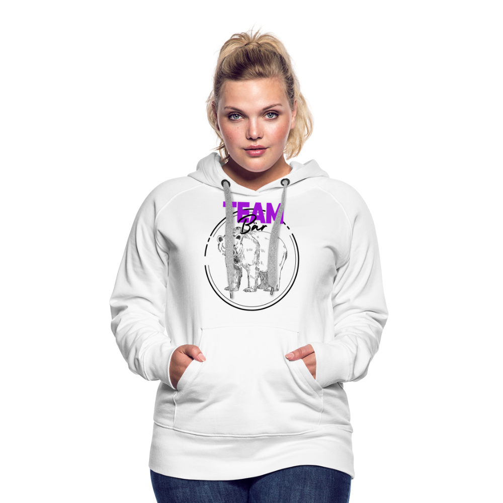 Team Bär "Frauen" Hoodie - Weiß