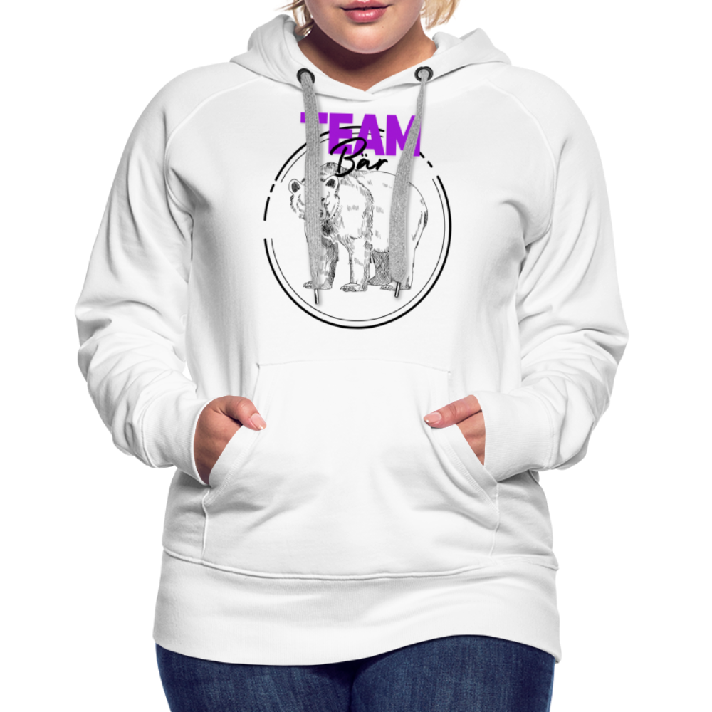 Team Bär "Frauen" Hoodie - Weiß