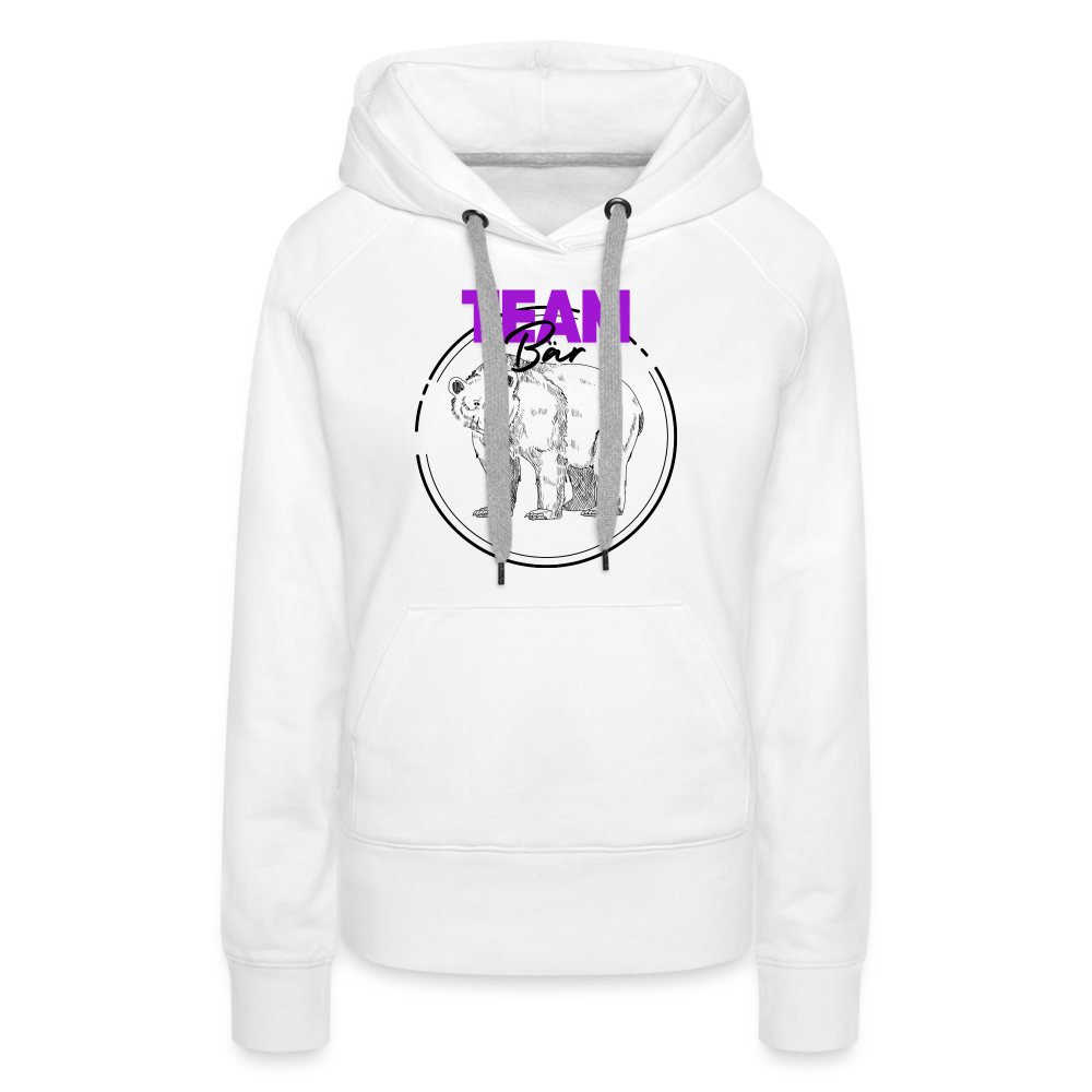 Team Bär "Frauen" Hoodie - Weiß