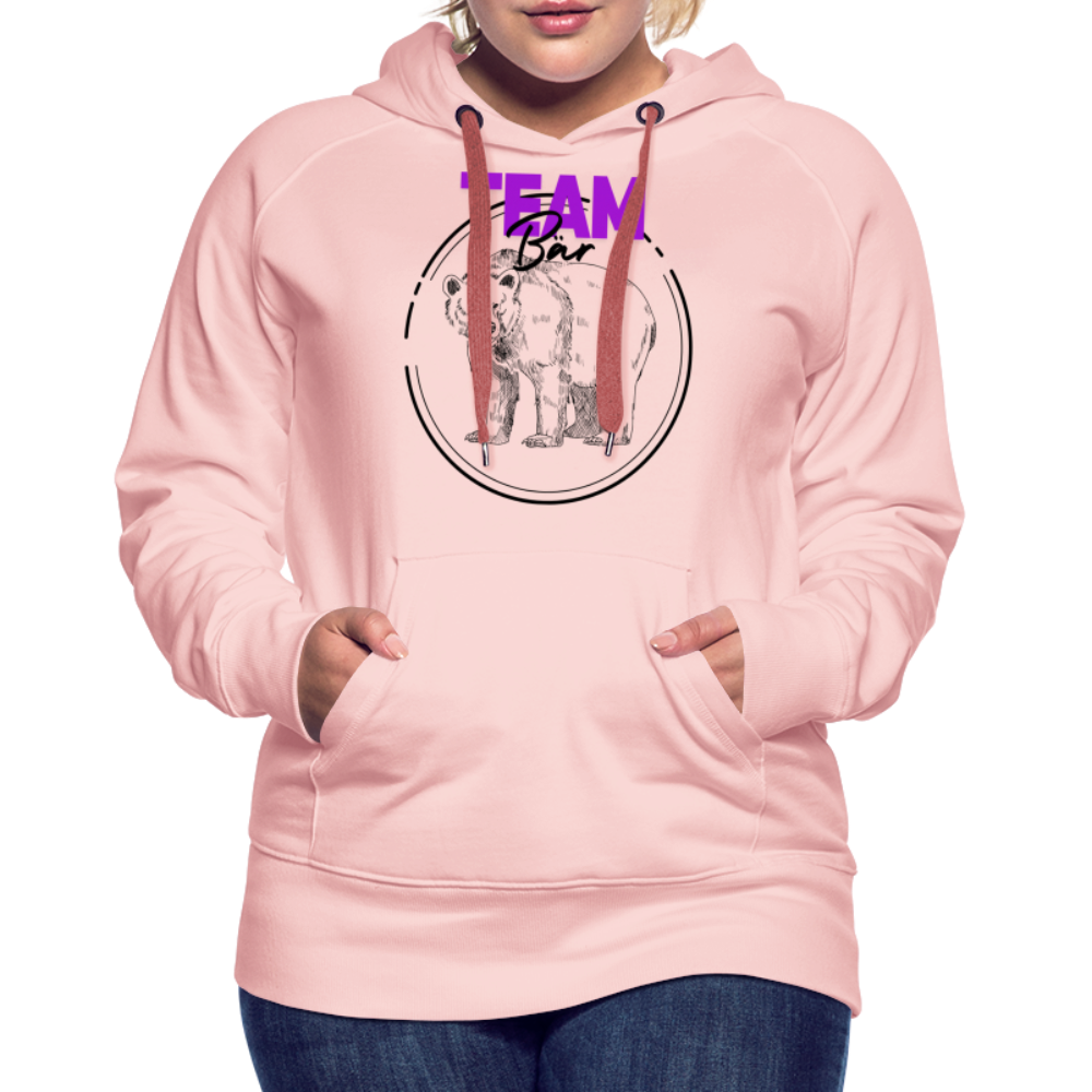 Team Bär "Frauen" Hoodie - Kristallrosa