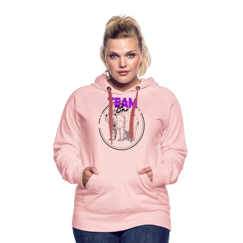 Team Bär "Frauen" Hoodie - Kristallrosa