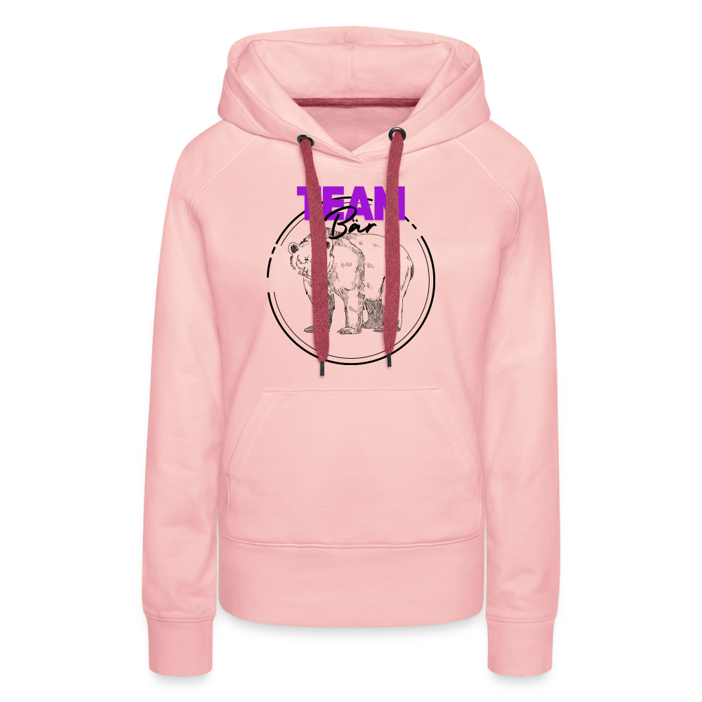 Team Bär "Frauen" Hoodie - Kristallrosa