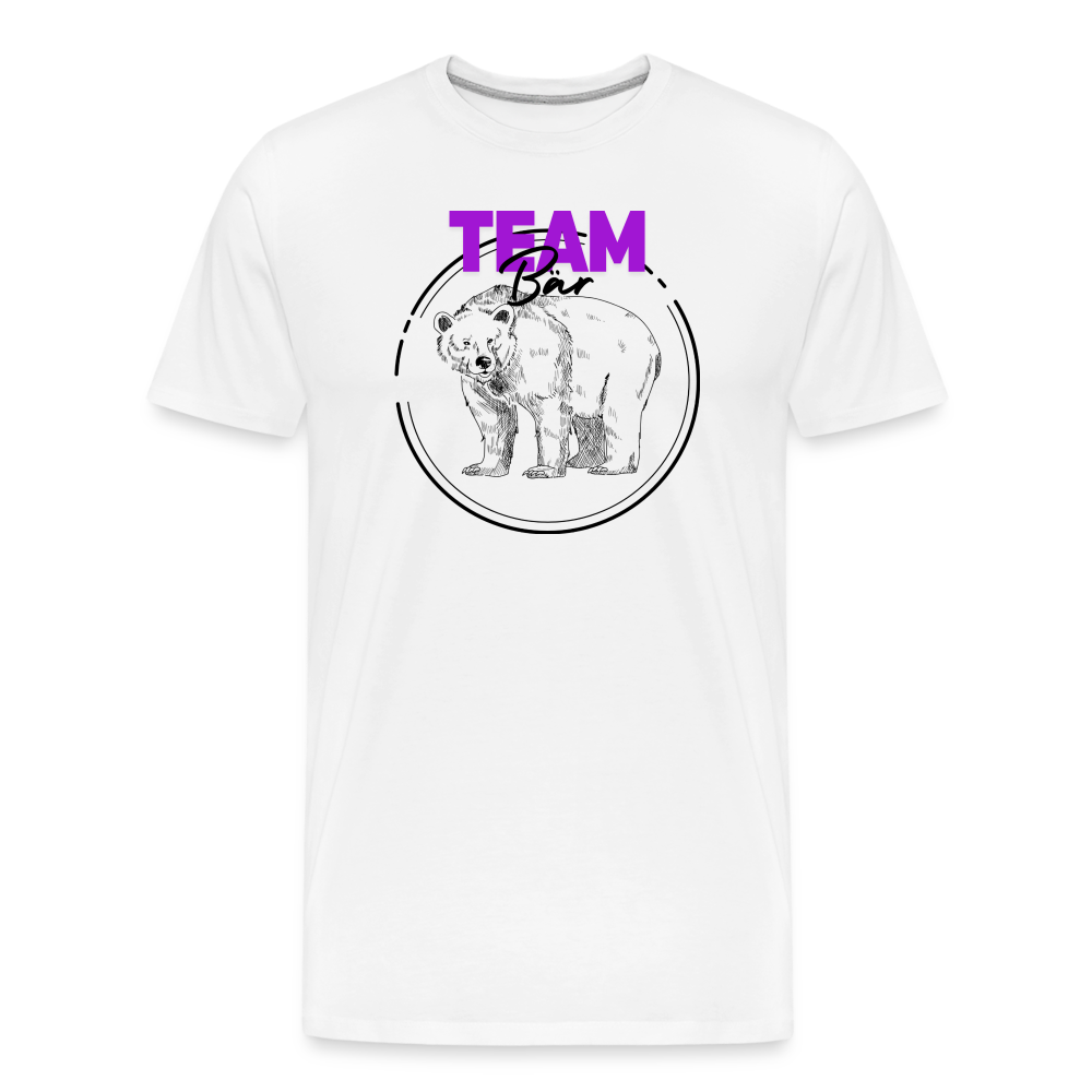 Team Bär "Männer" T-Shirt - Weiß