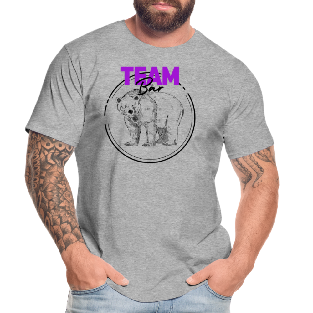 Team Bär "Männer" T-Shirt - Grau meliert