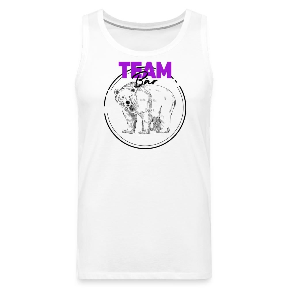 Team Bär "Männer" Tank Top - Weiß