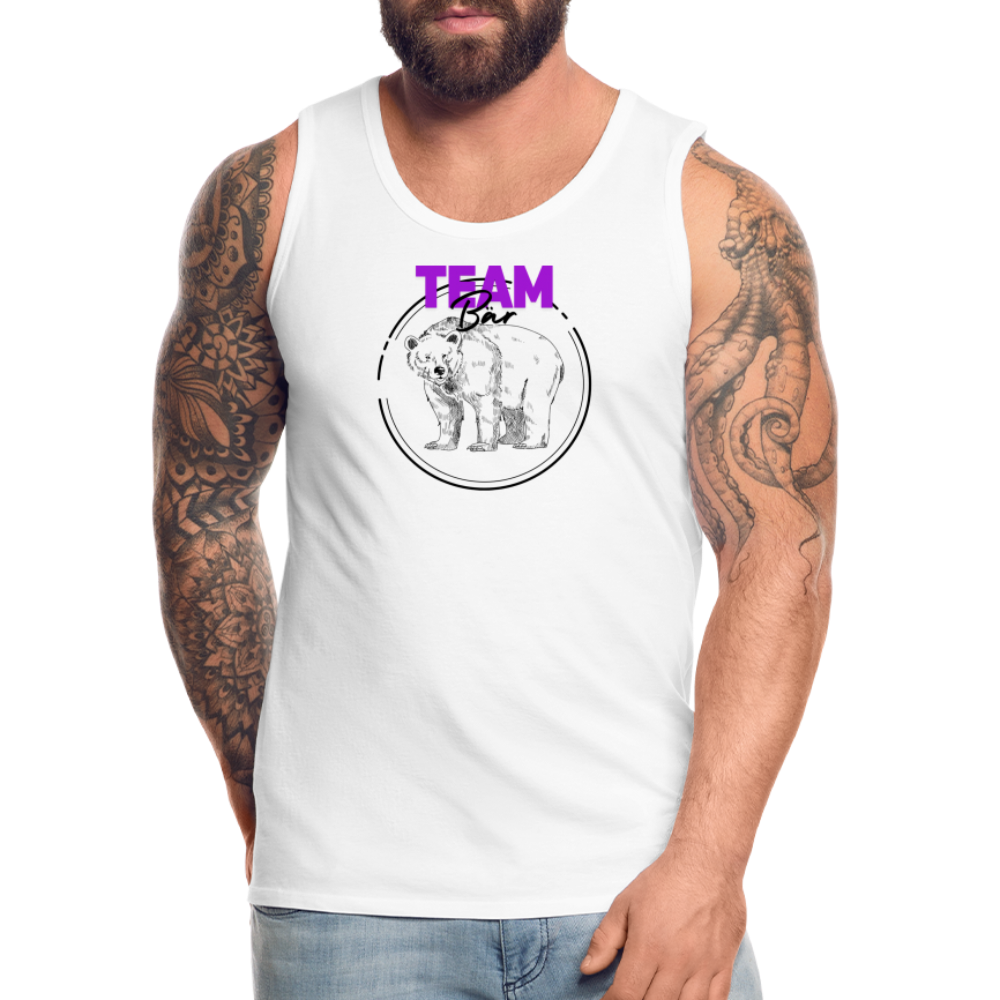 Team Bär "Männer" Tank Top - Weiß