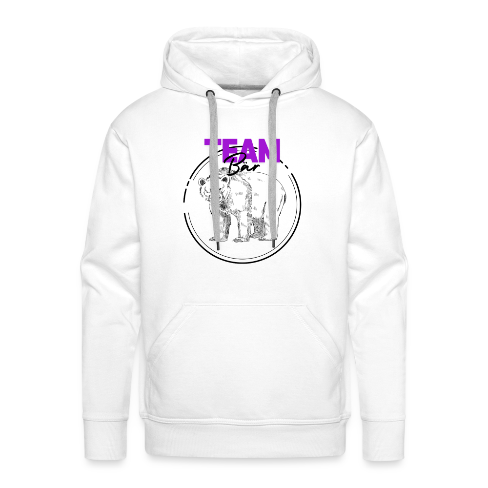 Team Bär "Männer" Hoodie - Weiß