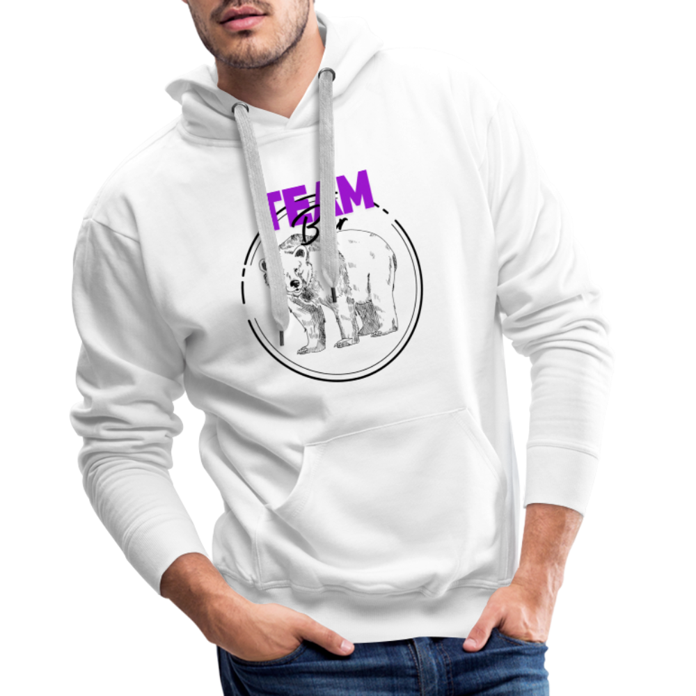 Team Bär "Männer" Hoodie - Weiß