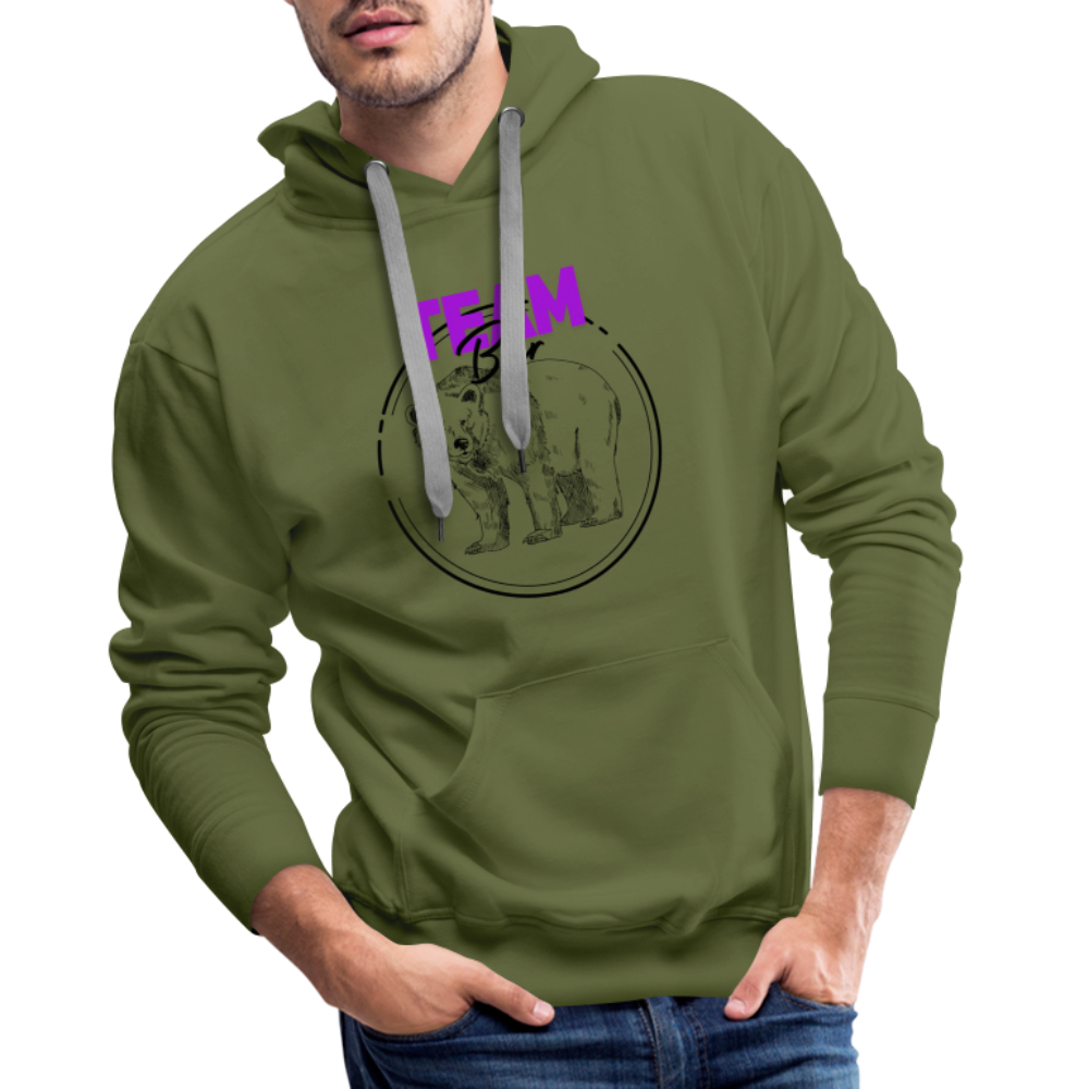 Team Bär "Männer" Hoodie - Olivgrün