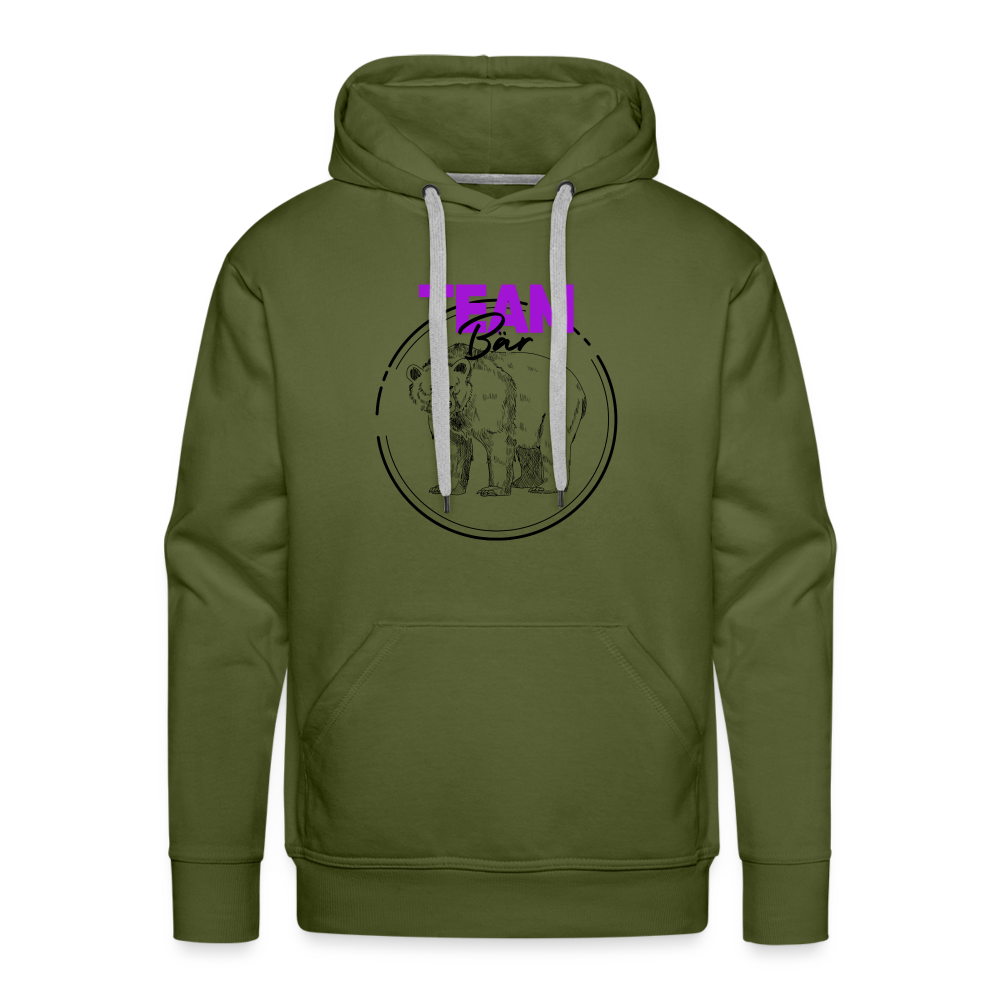 Team Bär "Männer" Hoodie - Olivgrün