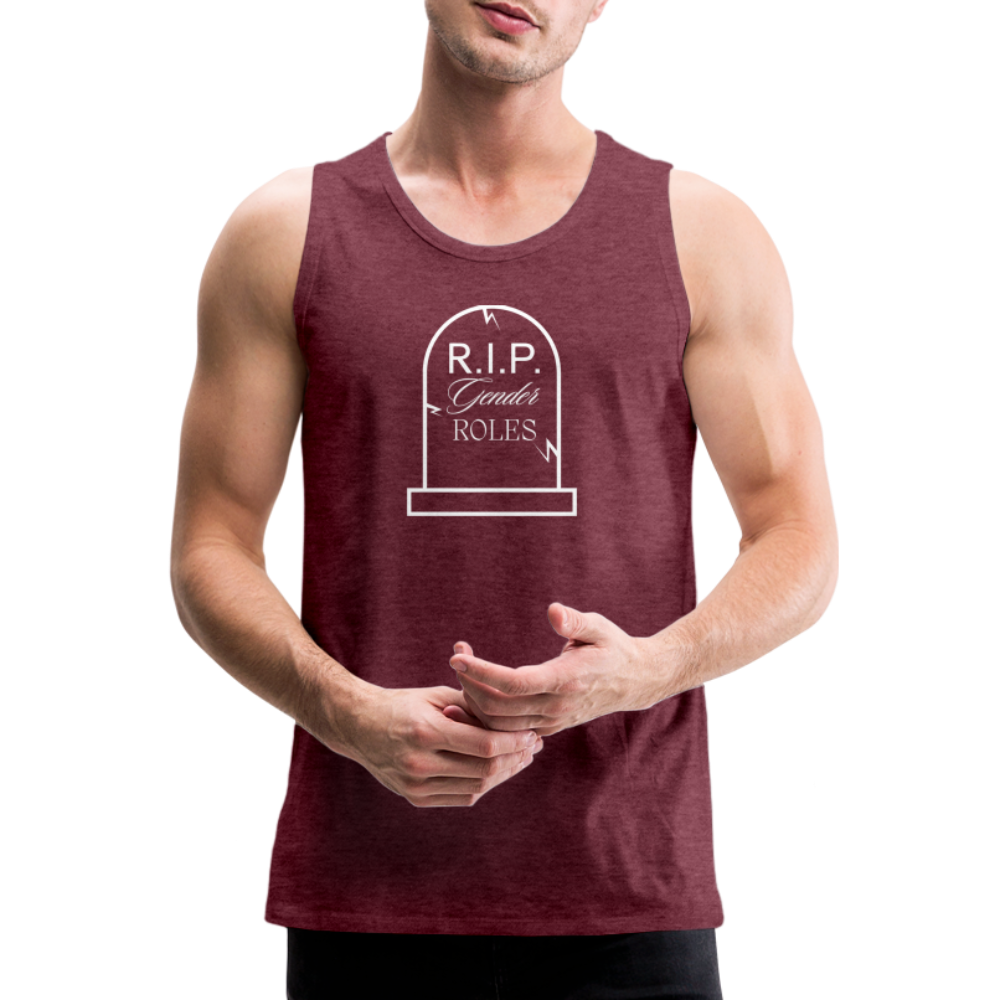 RIP Gender Roles "Männer" Tank Top - Bordeauxrot meliert