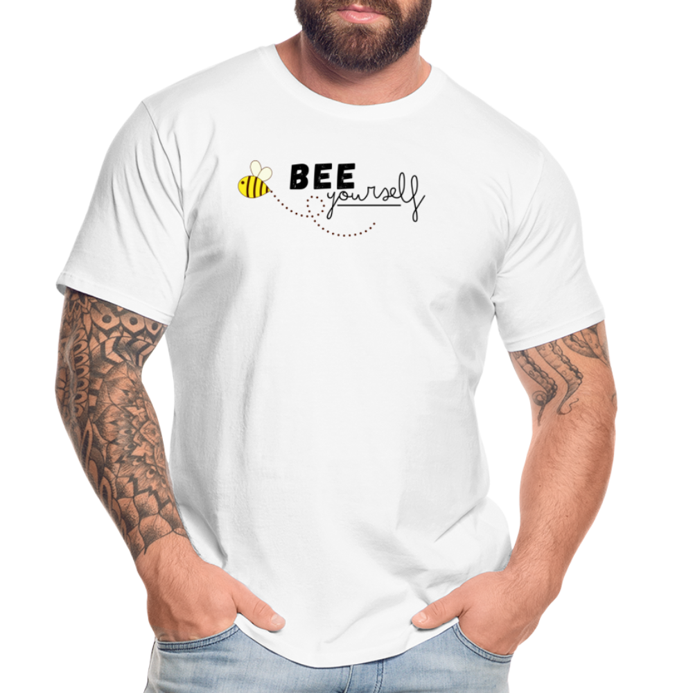 Bee yourself "Männer" T-Shirt - Weiß