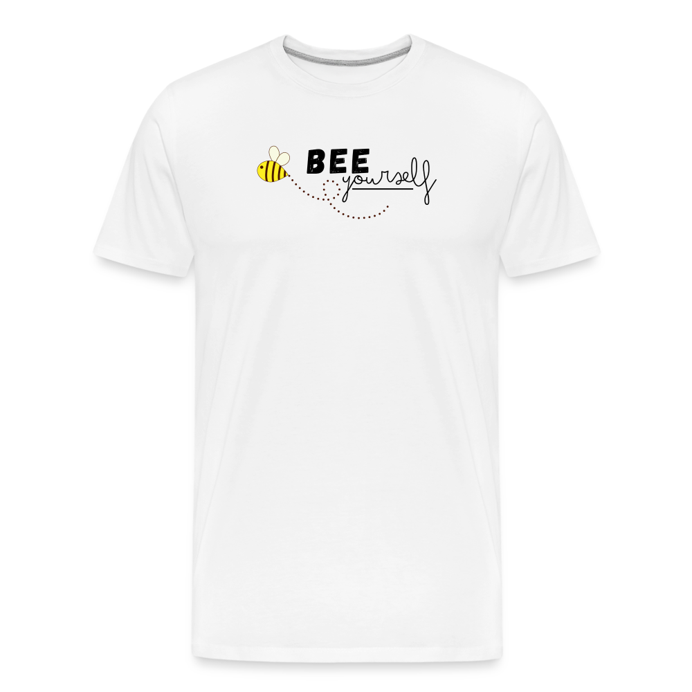 Bee yourself "Männer" T-Shirt - Weiß