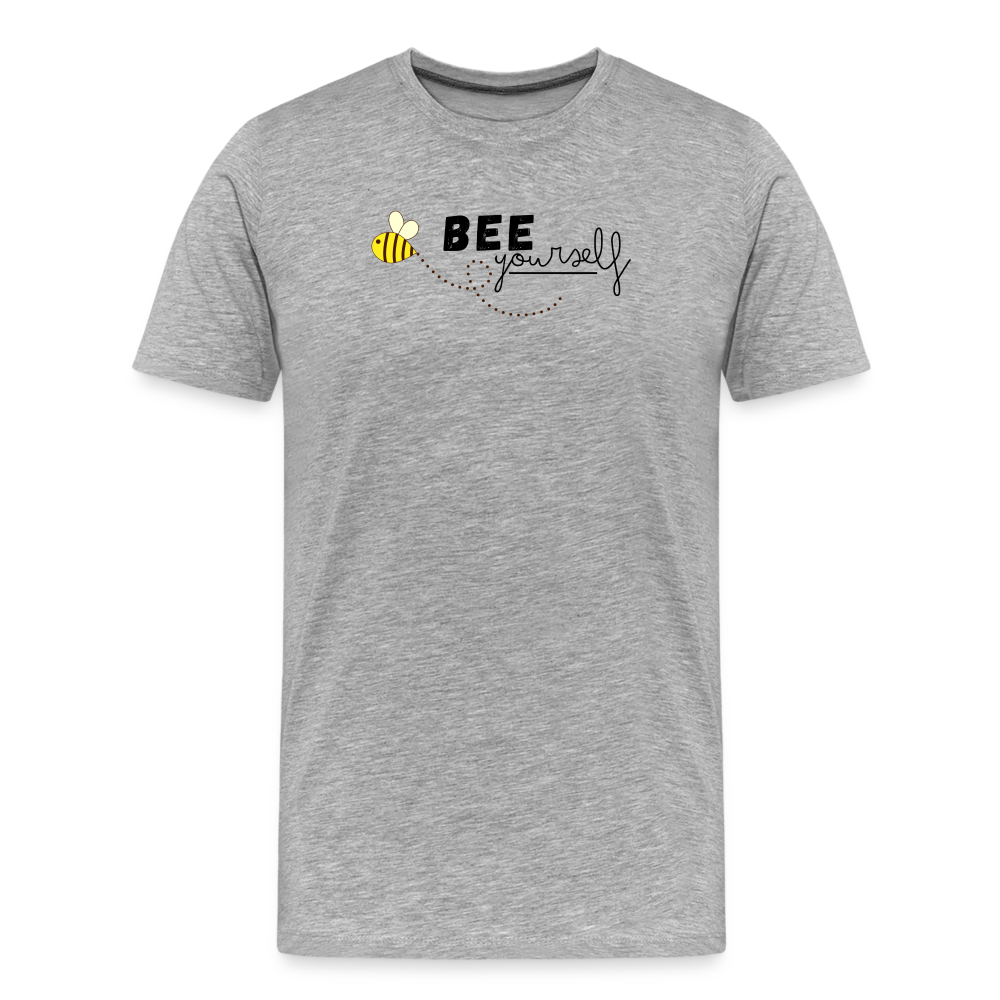 Bee yourself "Männer" T-Shirt - Grau meliert