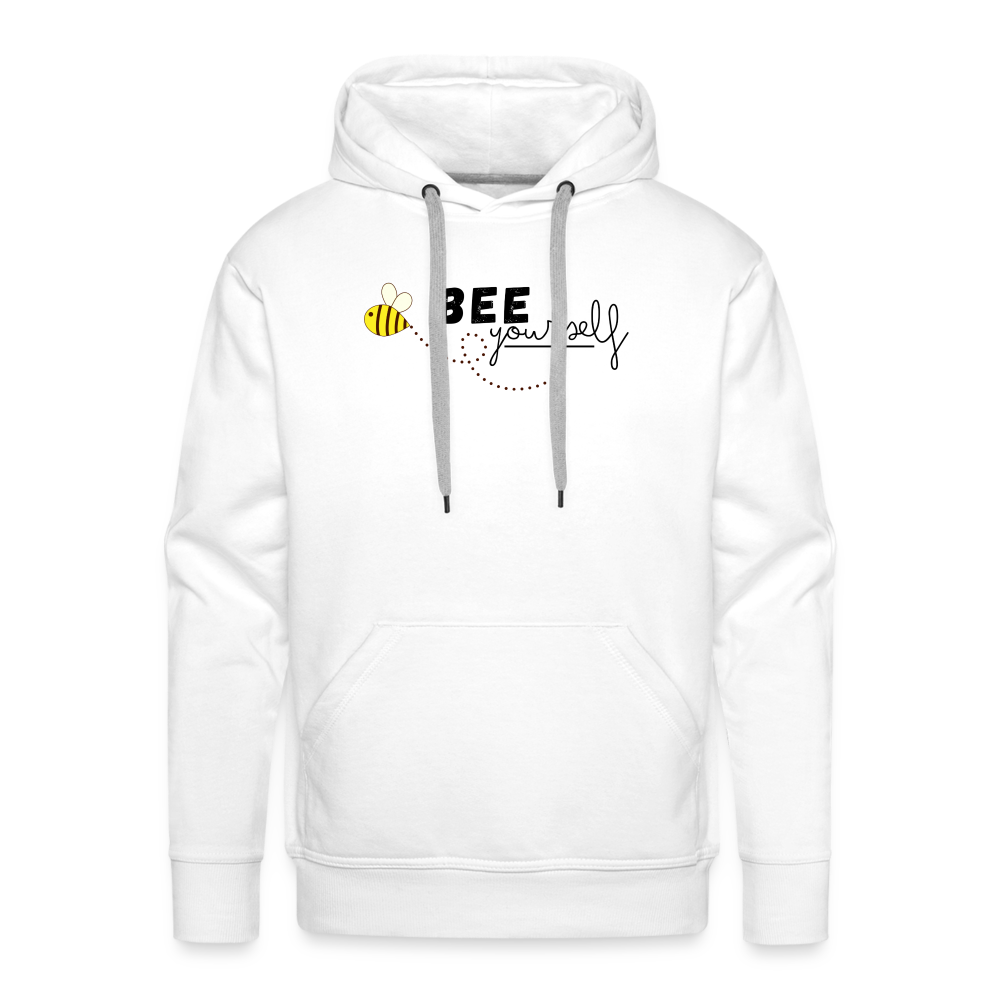 Bee yourself "Männer" Hoodie - Weiß