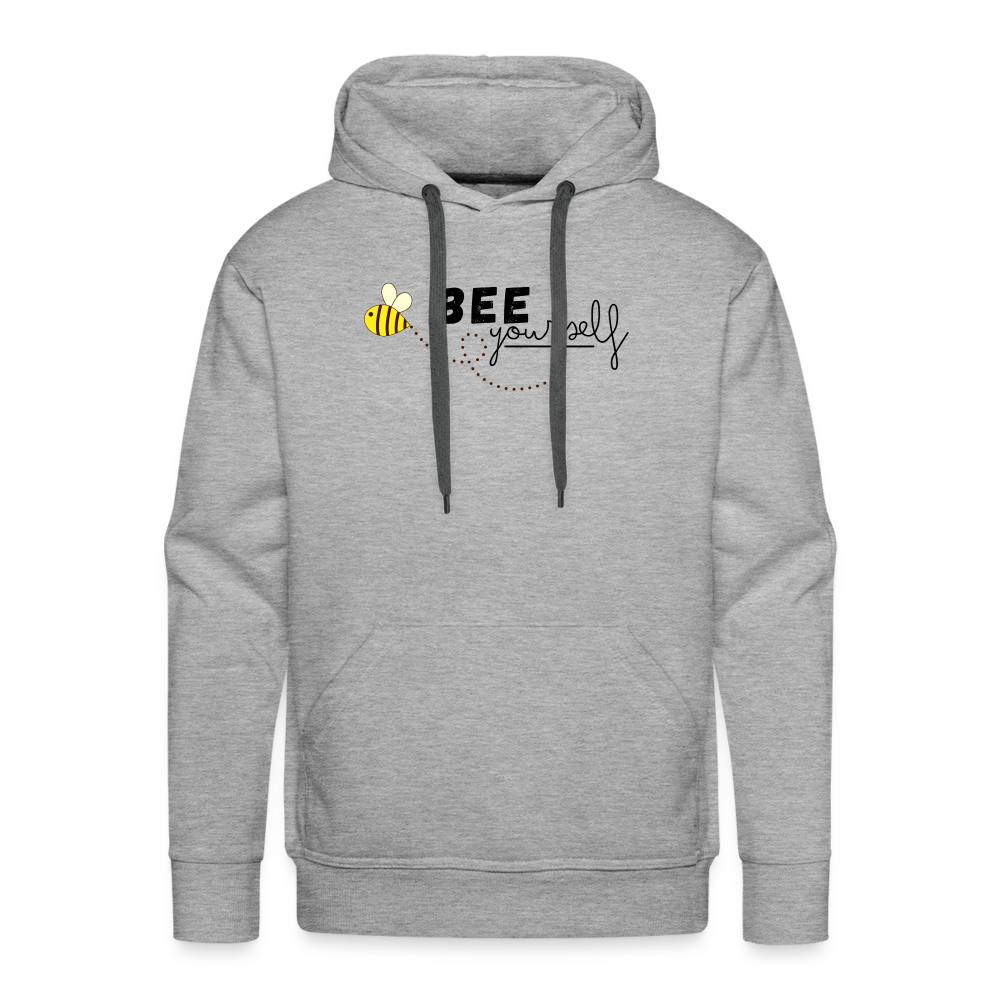 Bee yourself "Männer" Hoodie - Grau meliert