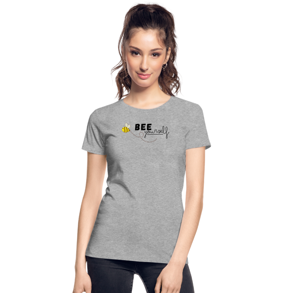 Bee yourself "Frauen" T-Shirt - Grau meliert