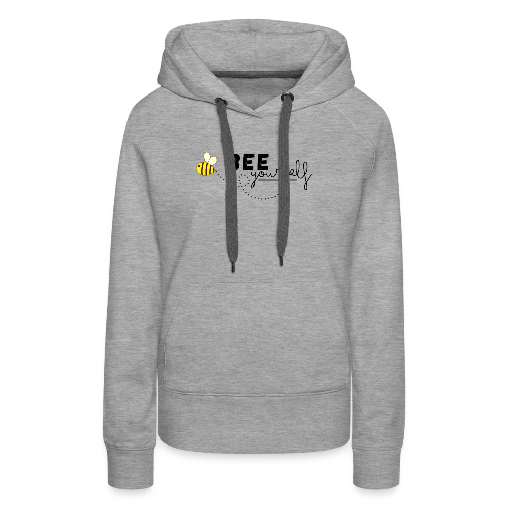 Bee yourself "Frauen" Hoodie - Grau meliert