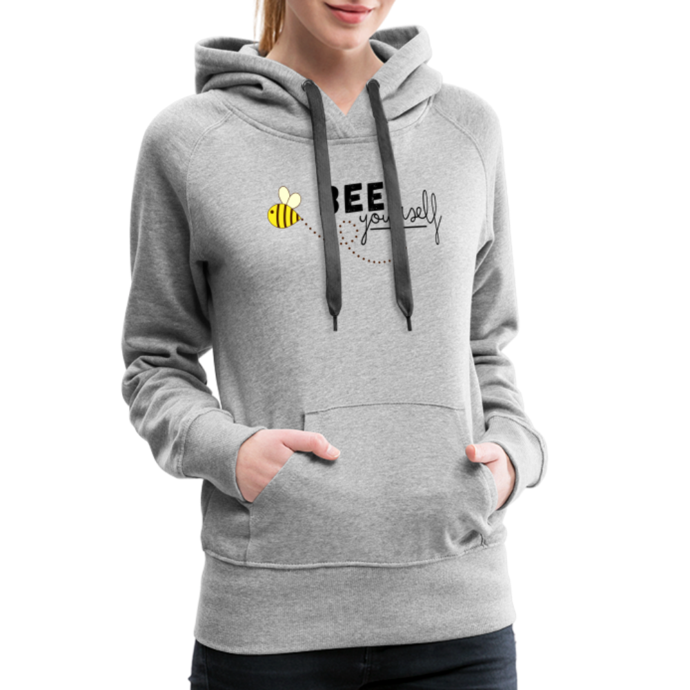 Bee yourself "Frauen" Hoodie - Grau meliert