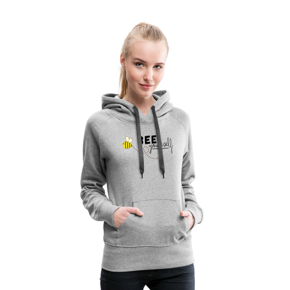 Bee yourself "Frauen" Hoodie - Grau meliert