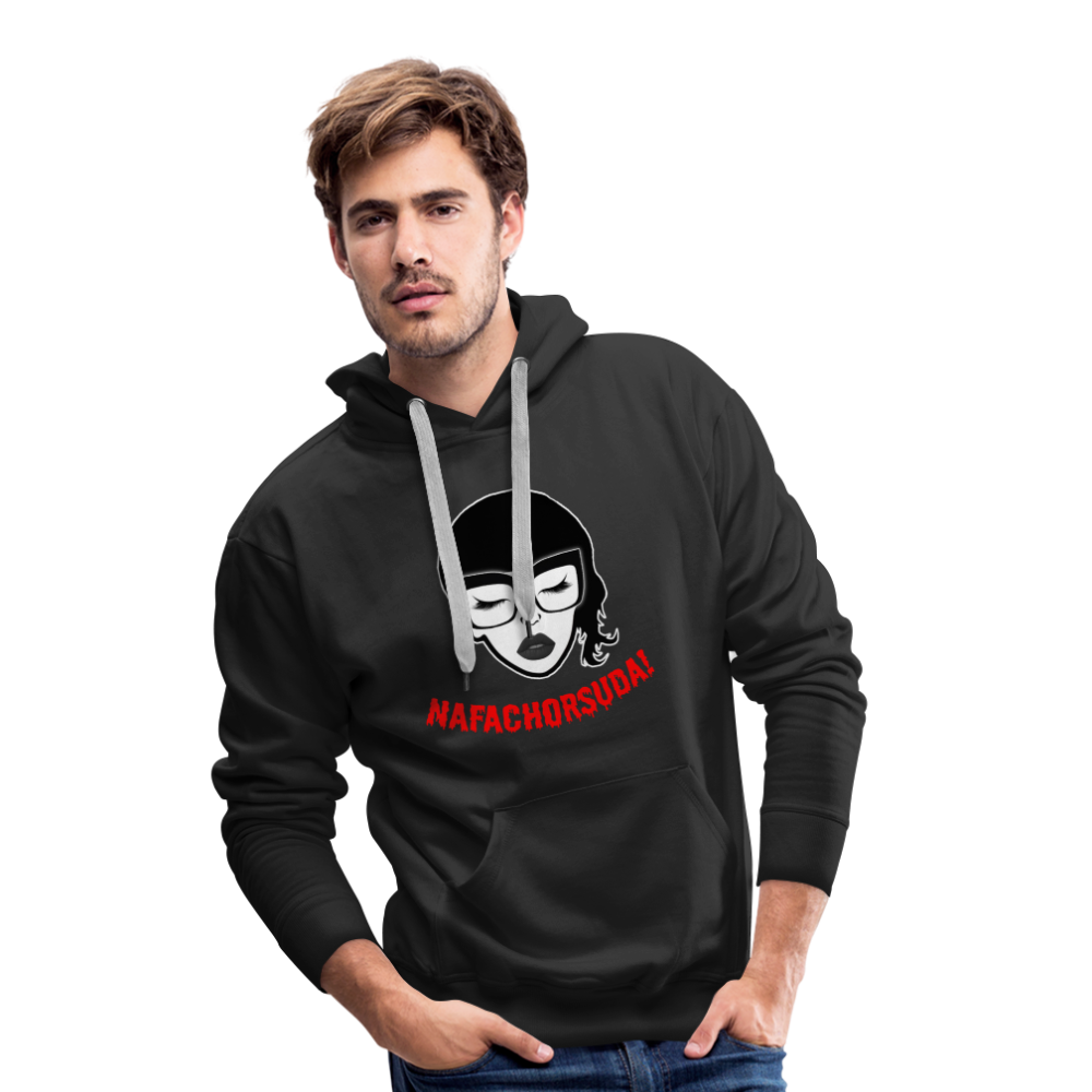 Nafachorsuda! Rote Schrift "Männer" Hoodie - Schwarz