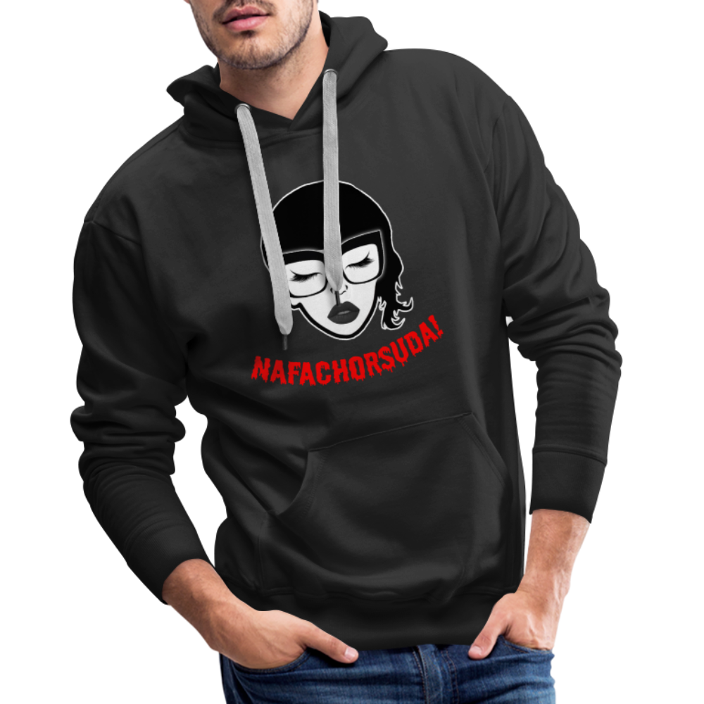 Nafachorsuda! Rote Schrift "Männer" Hoodie - Schwarz