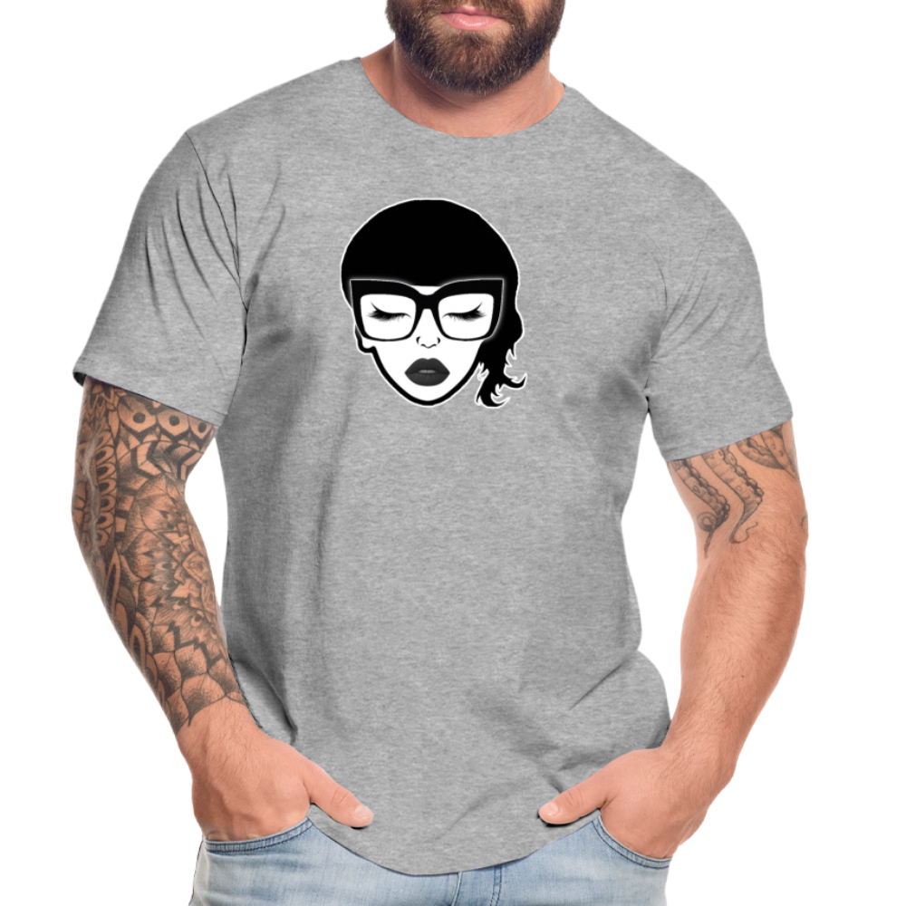 Divanessa's Kopf "Männer" T-Shirt - Grau meliert