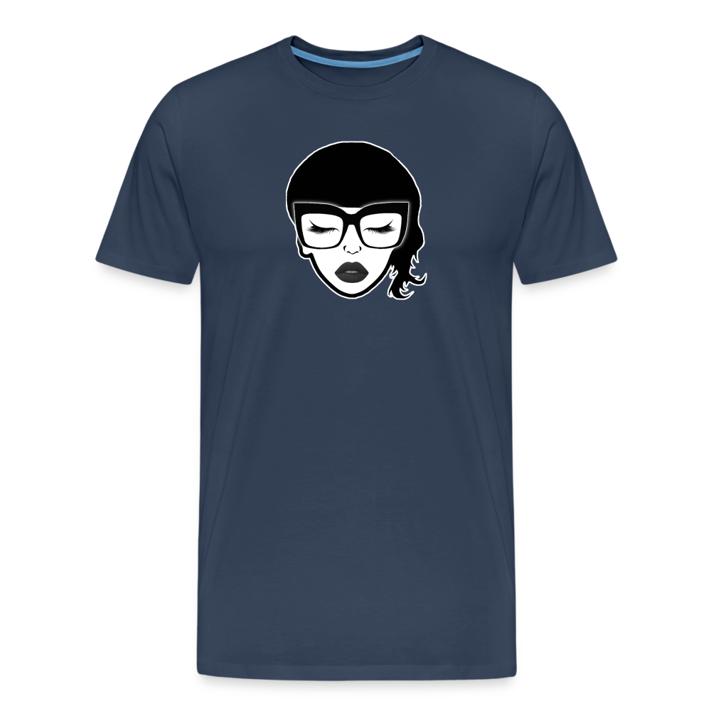 Divanessa's Kopf "Männer" T-Shirt - Navy